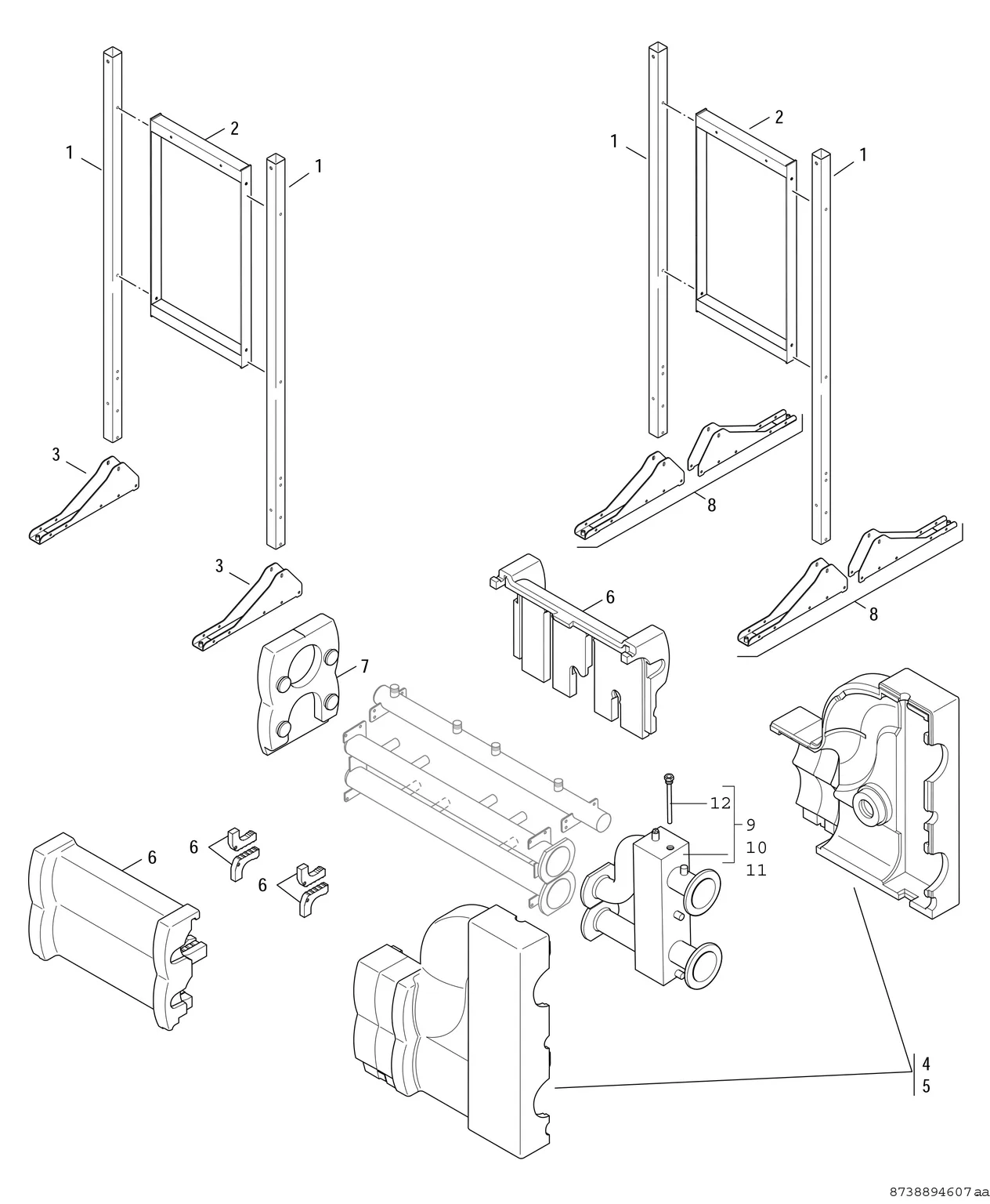 Schéma éclaté Cascade II — Bosch Condens 5000 W - ZBR 100-3 G20