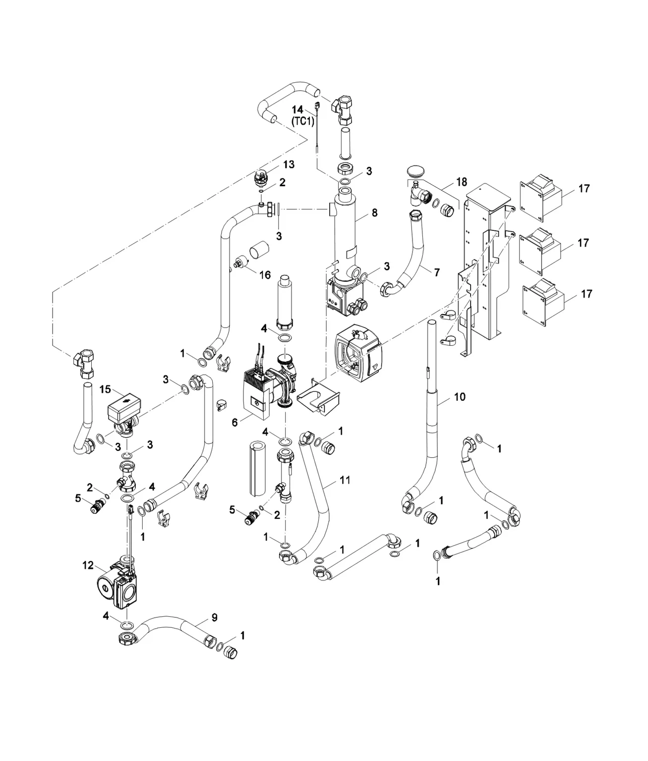 Schéma éclaté 8738209051_3 — Bosch Compress 7000i LW - CS7000iLW 12 MSB