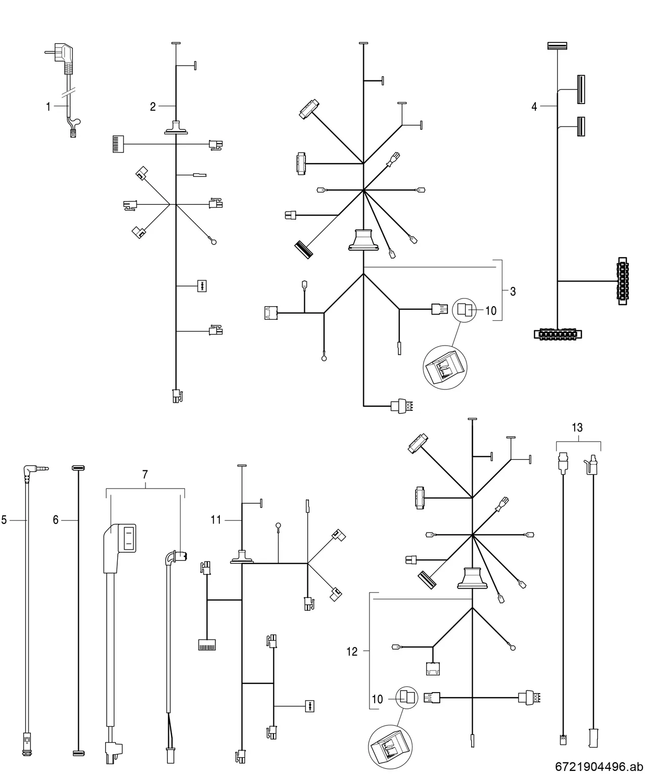 Schéma éclaté Faisceau de câbles — Bosch Condens 7000 WP - GC7000WP 100 23