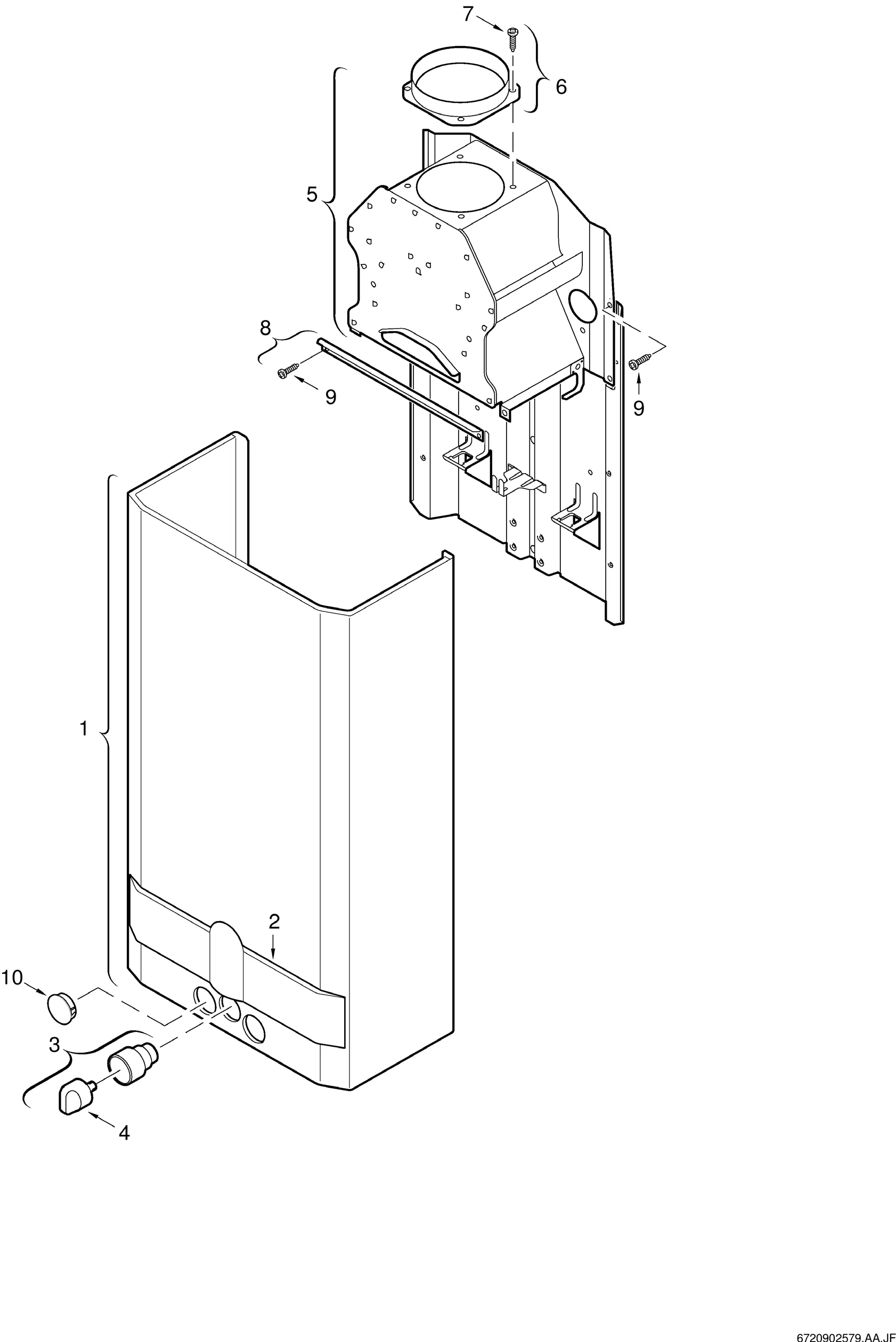 Schéma éclaté Habillage — Buderus WR275/350/400/440-7KG