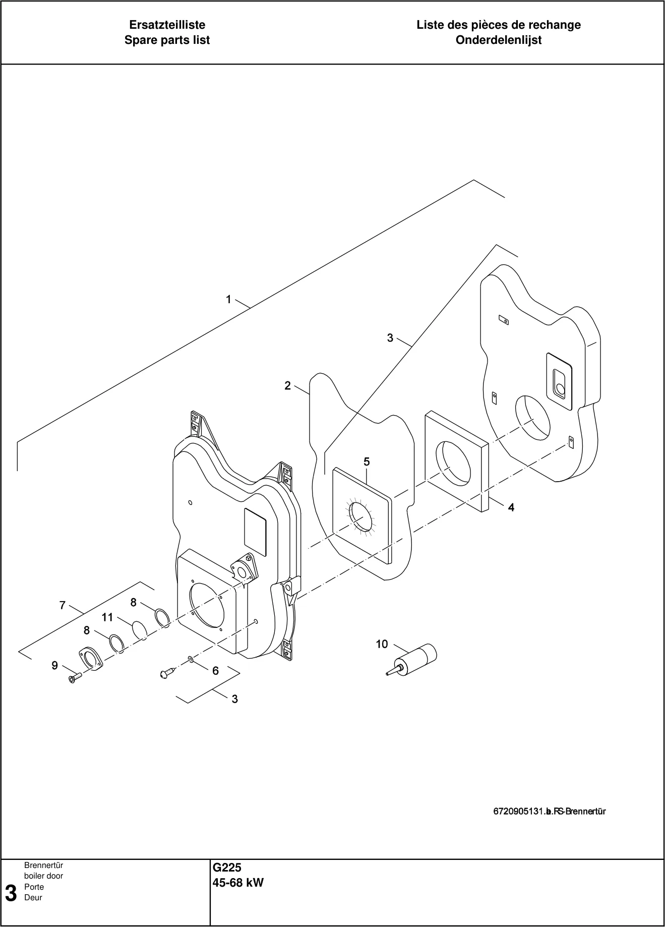 Explosietekening Porte — Buderus G225