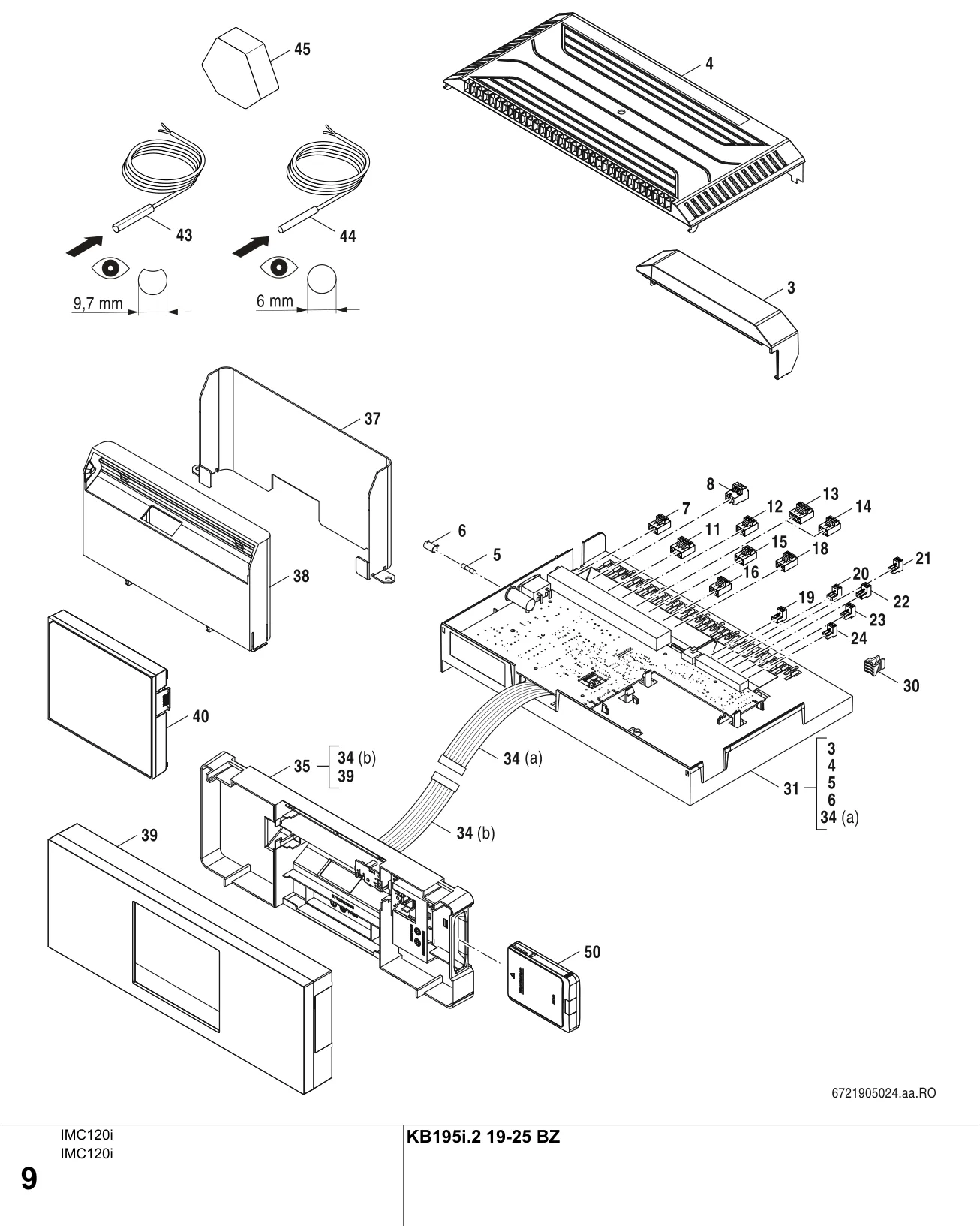 Explosietekening IMC120i — Buderus KB195i.2 19-25 BZ