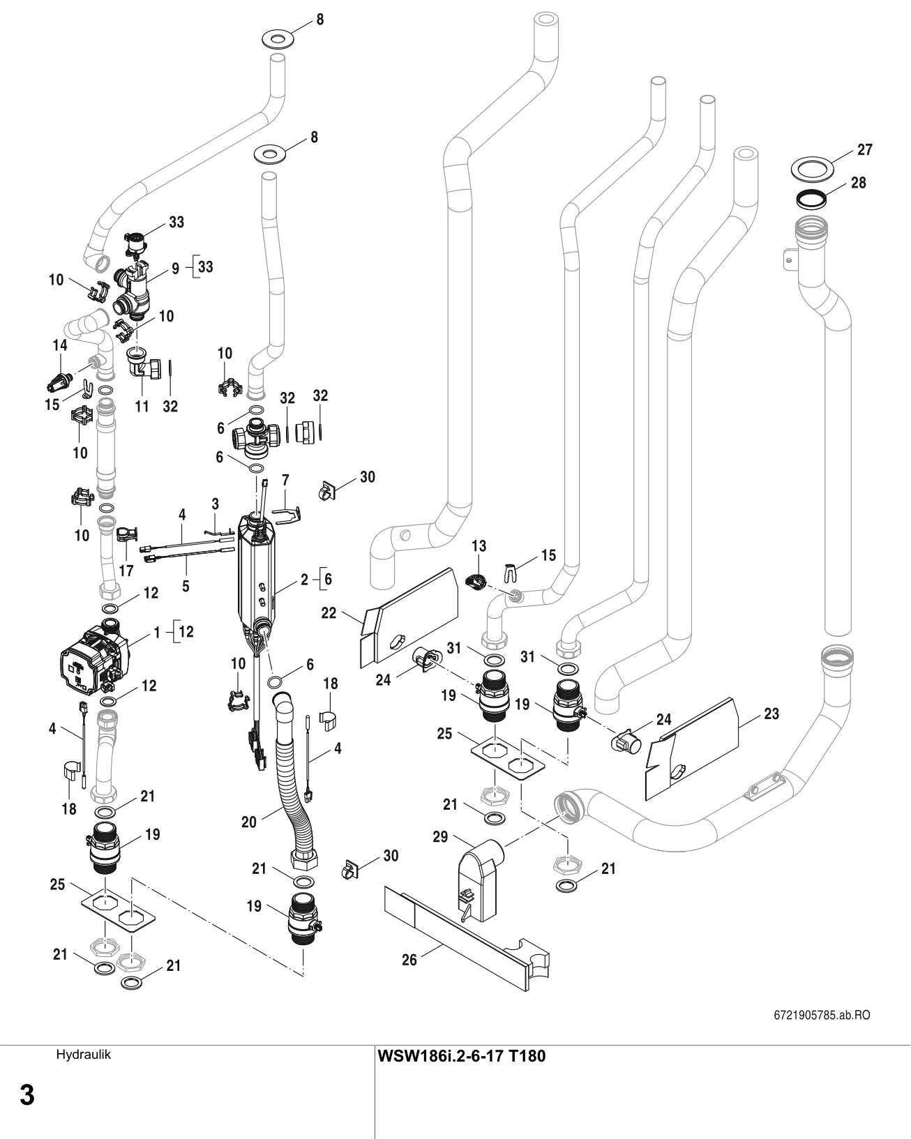 Explosietekening Hydraulik — Buderus WSW186i.2-6-17 T180