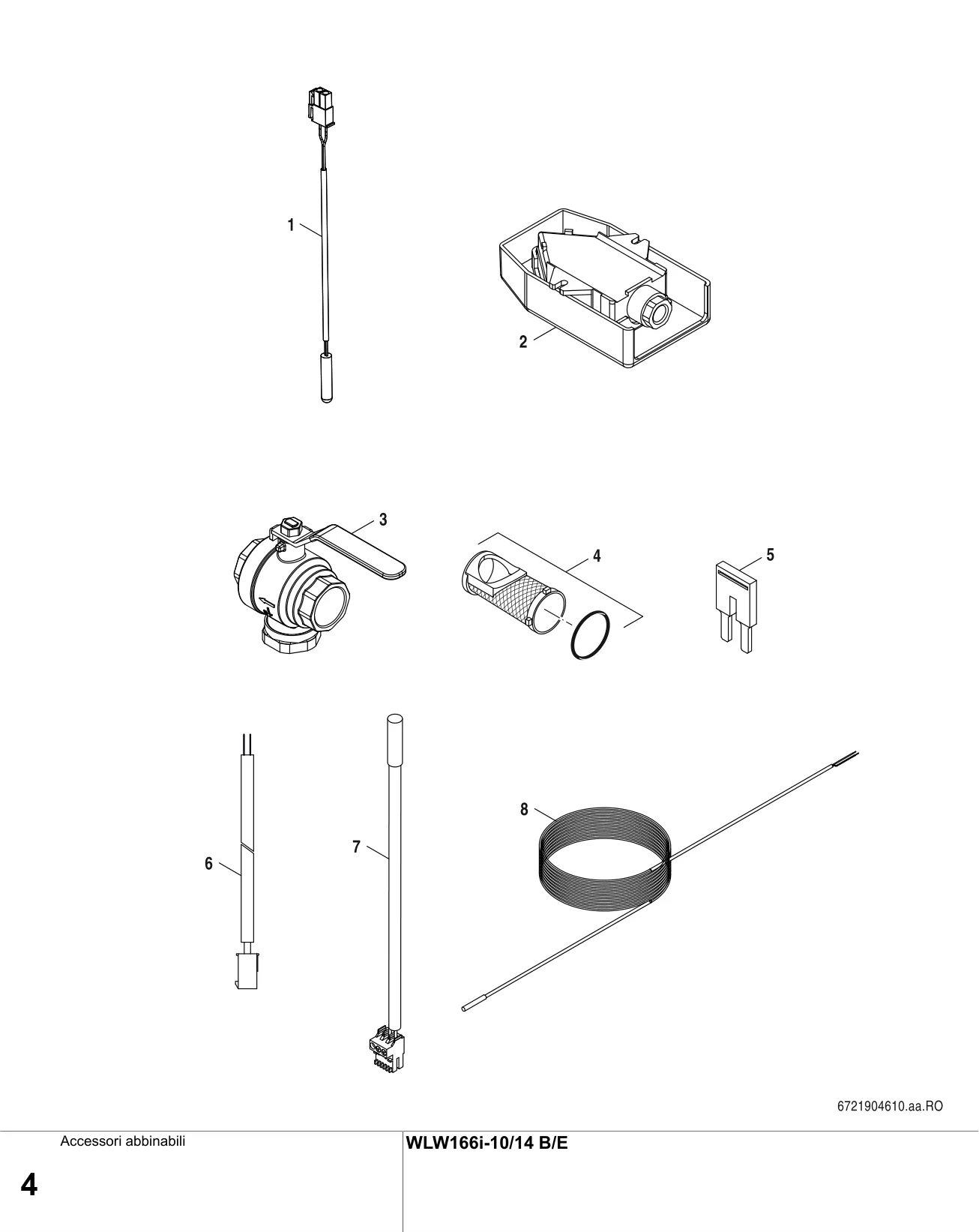 Schéma éclaté Accessori abbinabili — Buderus WLW166i-10/14 B/E