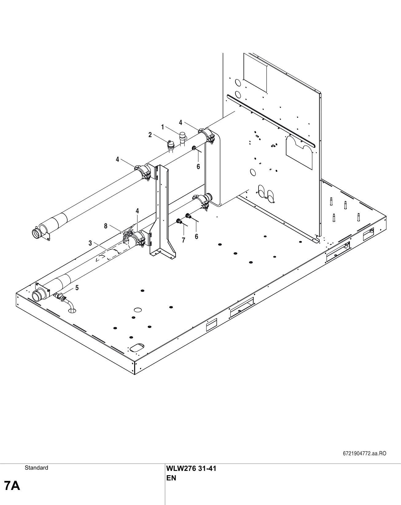 Schéma éclaté Standard A — Buderus WLW276 31-41
