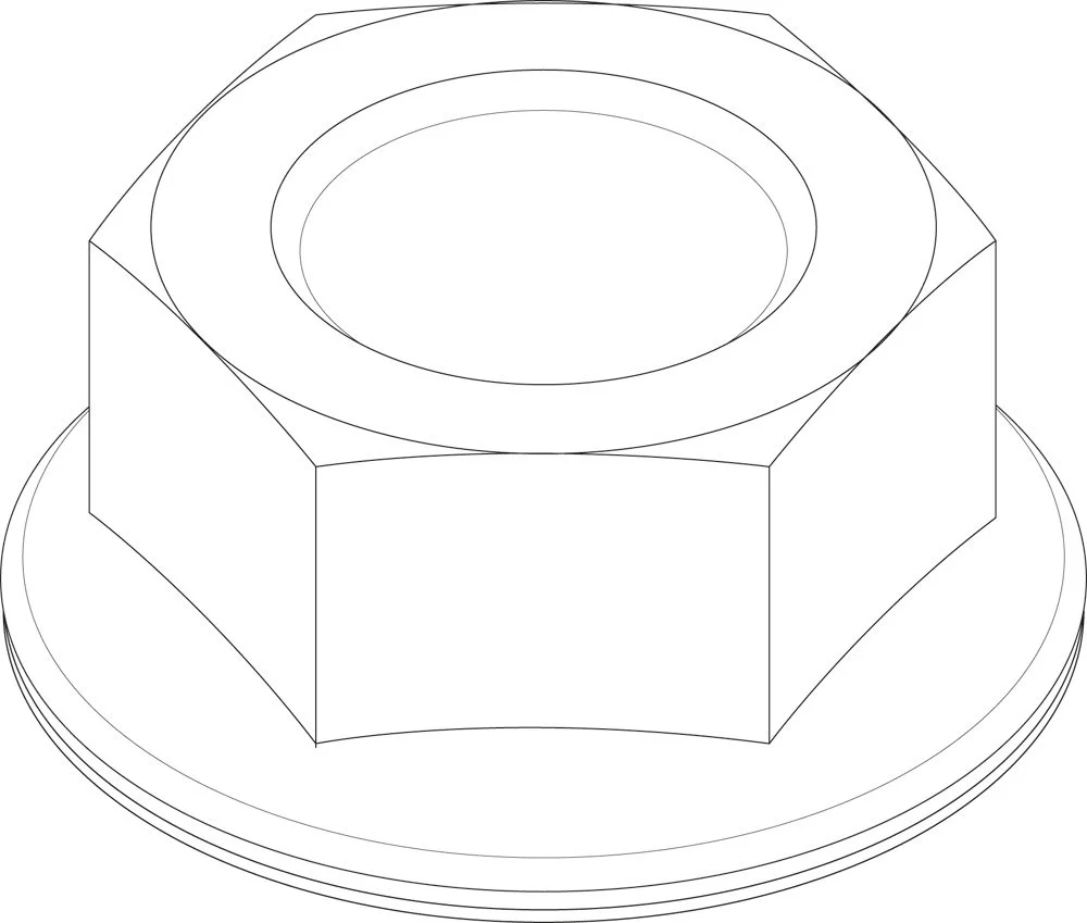 Bosch écrou M6 EN 1661 - 8.8A3K (10x)